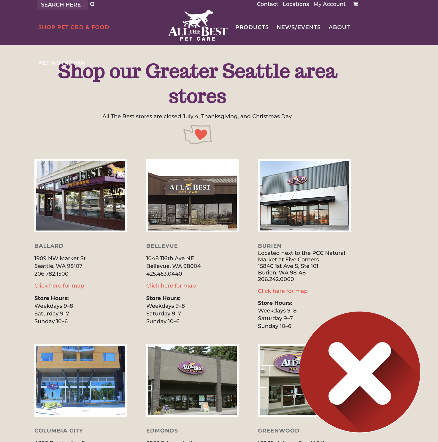 All the Best Pet Care Location Page
