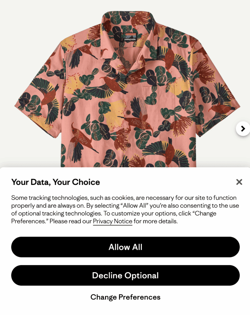 Colorful floral patterned short-sleeve shirt